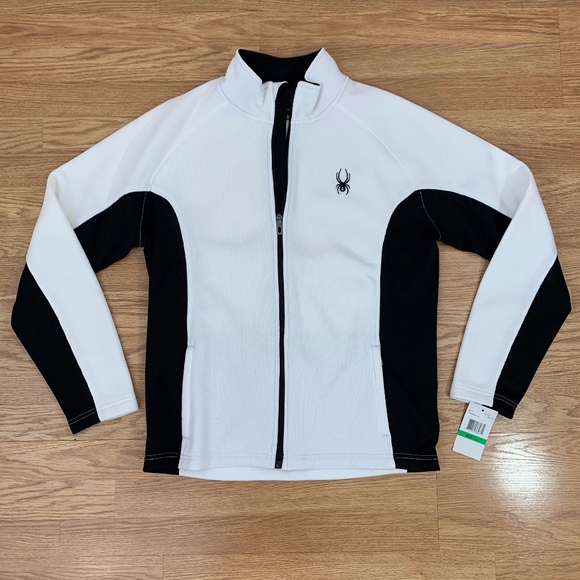 Spyder Other - NWT Spyder Black and White Zip Up Jacket {CS}